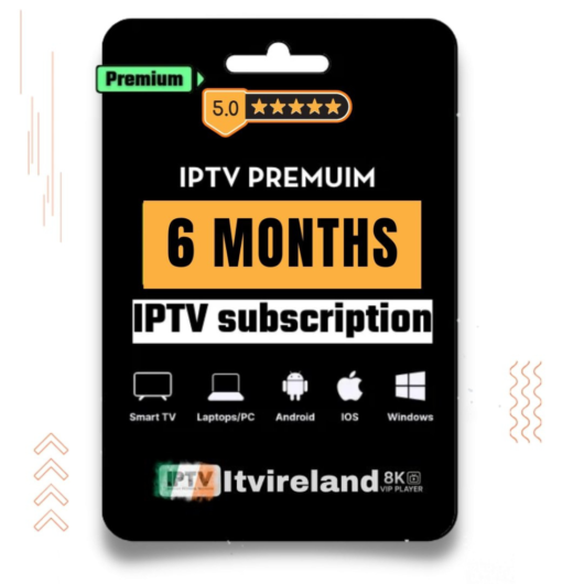 IPTV Subscription 6 Months – Premium 4K